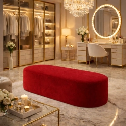 Pufa do siedzenia owalna